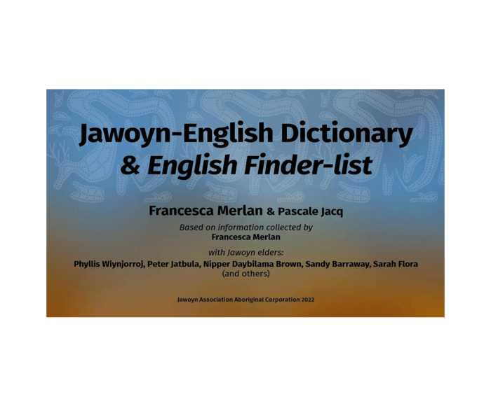 Jawoyn-English Dictionary & English Finder-list